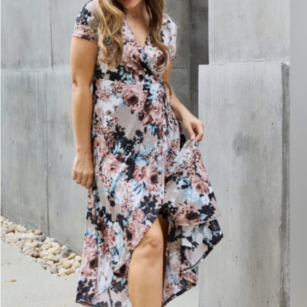 Heimish Give Me Roses Floral Maxi Wrap Dress - Picture 7 of 8